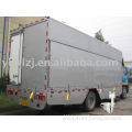 Spring truck gate lift for wing body truck